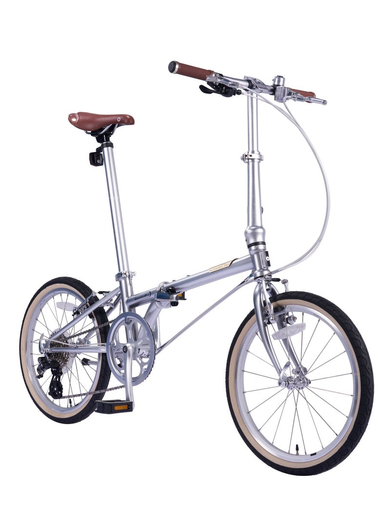 Dahon Boardwalk D8 Folding Bike | 20-inch Wheels, 8-Speed Gears, Silver - Image 2